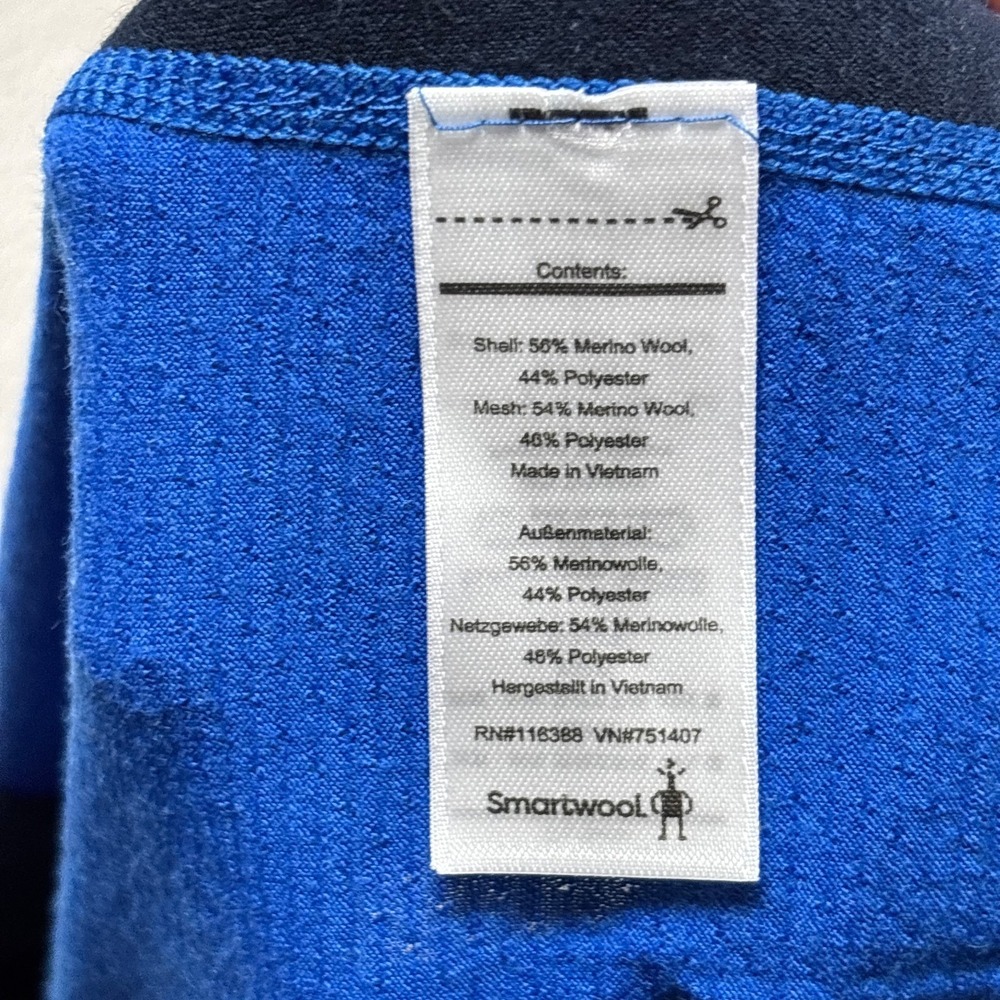 Smartwool PhD Lightweight 1/4 Zip Pullover Merino Wool Mens M Long‎ Sleeve Run - Picture 4 of 7
